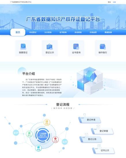广东省数据知识产权存证登记平台正式上线运行-中国质量新闻网