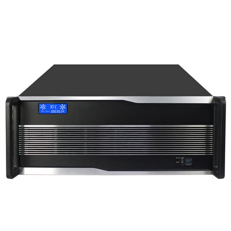 2U450MM机箱 铁面板卧式工控2U机箱 ITX主板服务器工控机箱-阿里巴巴