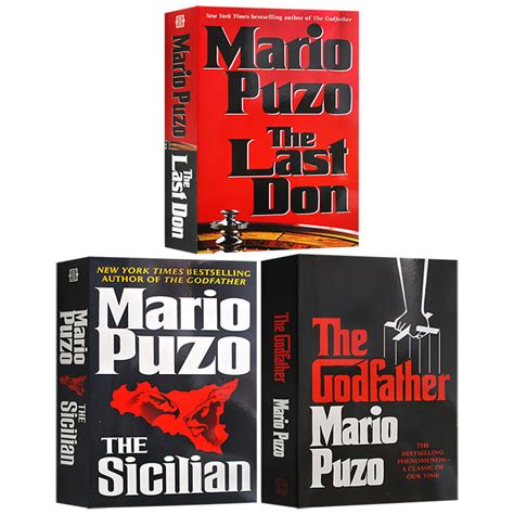 教父三部曲英文原版电影原著小说全套3册美版 The Godfather Last Don Sicilian西西里人马里奥普佐 Mario ...