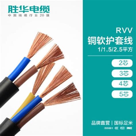 电缆厂家联系方式 RVV铜软护套线1/1.5/2.5平方