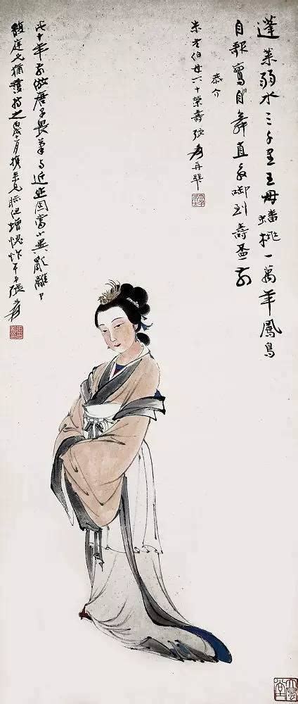 张大千仕女图图片