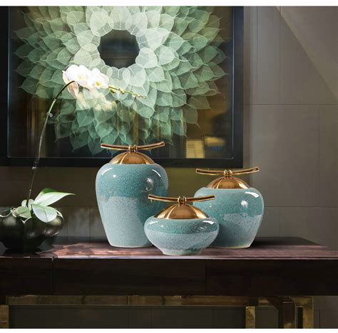 新中式花瓶装饰品小摆件现代中式客厅电视柜创意家居禅意装饰摆设-美间设计