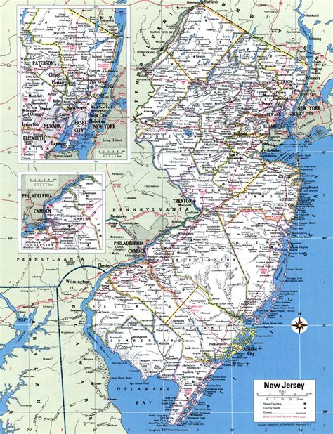 New Jersey Map PNG HD Image | PNG All