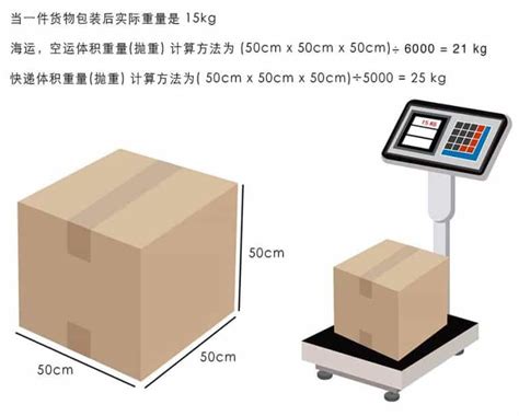 如何计算重量 – 递接物流