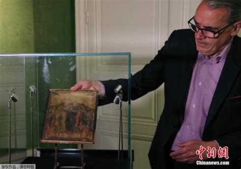 13世纪意大利画家奇马布埃的蛋彩画《Christ图片