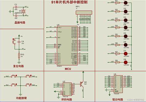 51单片机中断实验程序