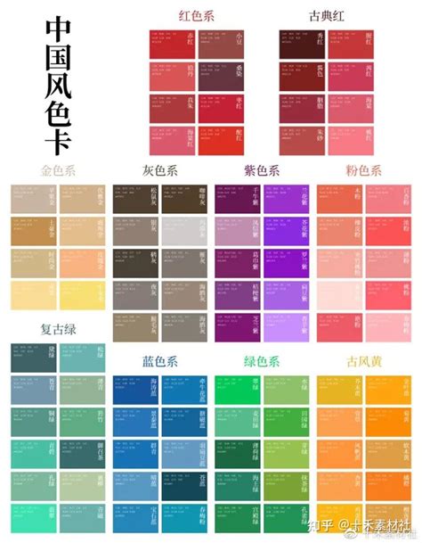 中文颜色名称颜色对照表大全_绿色文库网