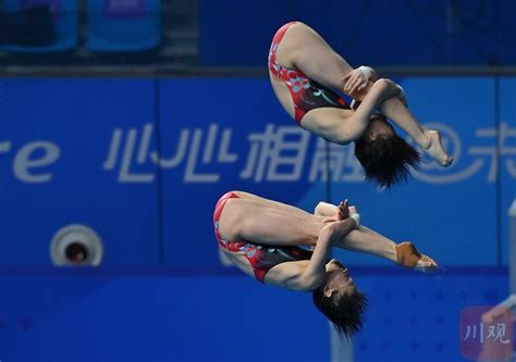 C视频|全红婵/陈芋汐夺得亚运会女子双人10米跳台冠军_四川在线