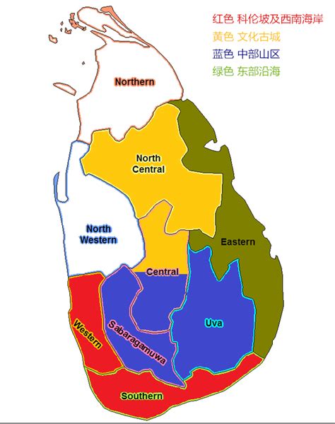 斯里兰卡旅游地图_斯里兰卡旅游地图中文 - 随意云