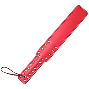 Amazon.com: Quality Studded Spanking Paddles, 14.7inch Faux Leather ...
