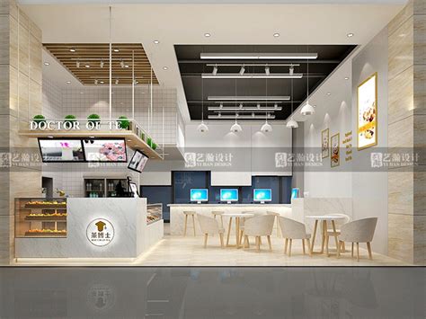 奶茶店设计（广州草本茶连锁店铺方案设计）|空间|家装设计|艺窝设计 - 原创作品 - 站酷 (ZCOOL)