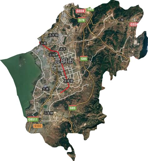 昆明市呈贡区行政区划地图 呈贡区人口与经济教育发展