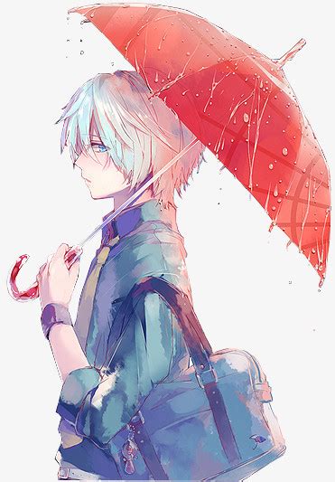 非主流头像雨伞男生