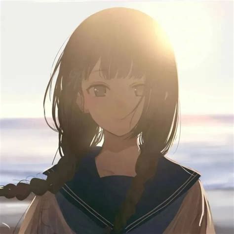 厌世甜美女生头像图片