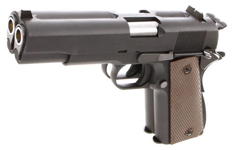 Pistolet WE 1911 Double Canon GBB Gaz Blowback Full Metal Noir - 500..