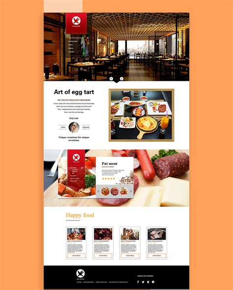 餐饮企业网站|网页|企业官网|北健 - 原创作品 - 站酷 (ZCOOL)