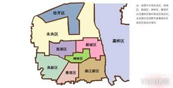西安各个区域划分图,西安区域分布图2021_大山谷图库