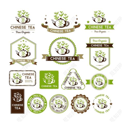 泰国绿茶标签设计图__广告设计_广告设计_设计图库_昵图网nipic.com