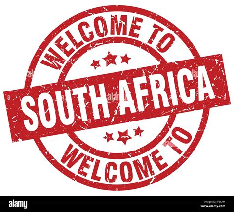 welcome to South Africa red stamp Stock Vector Image & Art - Alamy