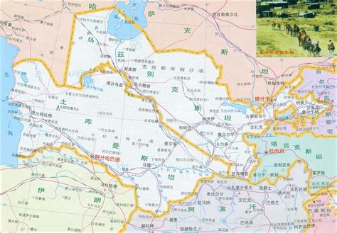 乌兹别克斯坦中文地图 - 乌兹别克斯坦地图 - 地理教师网