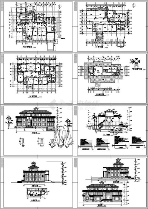 【抚顺】某高档别墅经典设计方案施工图_别墅建筑_土木在线