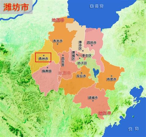 青州市地图图片