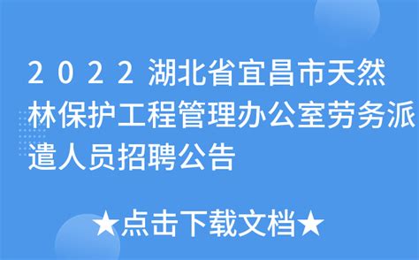 2022湖北省宜昌市天然林保护工程管理办公室劳务派遣人员招聘公告
