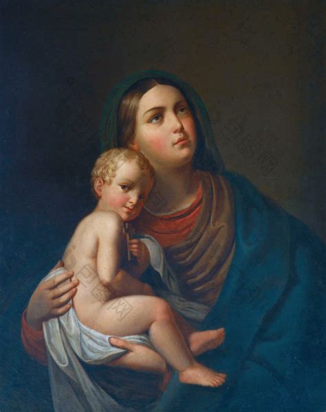 圣母玛利亚与耶稣宝宝-包图企业站