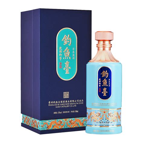 景泰蓝酒（蓝色）-贵州钓鱼台国宾酒业