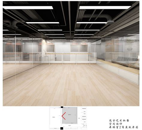 舞蹈培训|空间|室内设计|贺ZHI - 原创作品 - 站酷 (ZCOOL)