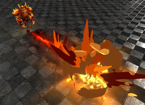 风格化火焰巨人-游戏特效原创作品-Magesbox