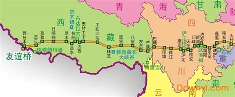 318国道川藏线全程线路图(起点+终点)_太平洋汽车