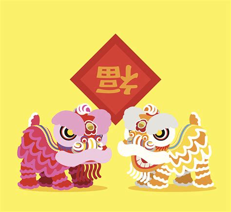 狮子舞蹈,舞龙,春节,狮子,龙,焰火,十二生肖,美,设计模板,汇图网www.huitu.com