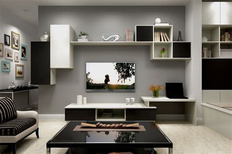 电视柜这么设计，客厅也要高颜值！_家居装修设计网