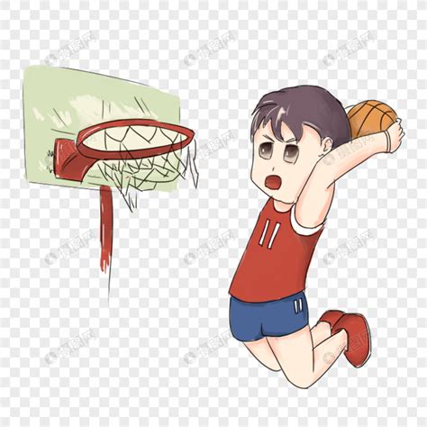 打篮球漫画人物矢量素材AI免费下载_红动中国