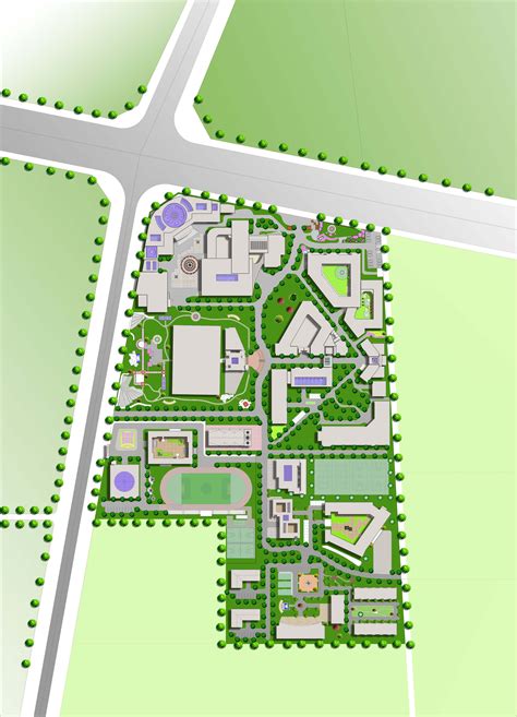 大学校园规划有感 - 校园规划总平面图 - 国土空间规划（空间规划师） - （CAUP.NET）