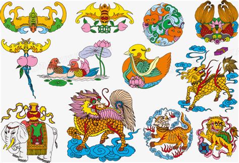 中国传统吉祥团花图案设计图__背景底纹_底纹边框_设计图库_昵图网nipic.com