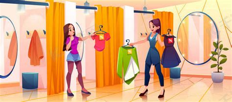 女人在试衣间在商店里穿衣服背景图片免费下载-千库网