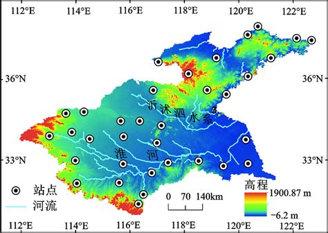 淮河流域图图片