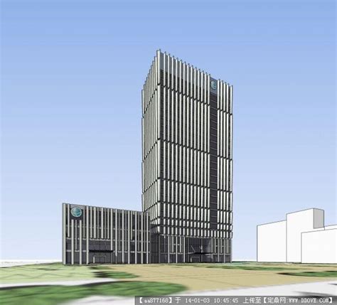 三明电力总部办公楼SU精品建筑设计模型