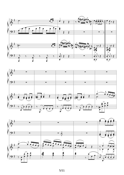莫扎特D大调双钢琴奏鸣曲K448第二乐章