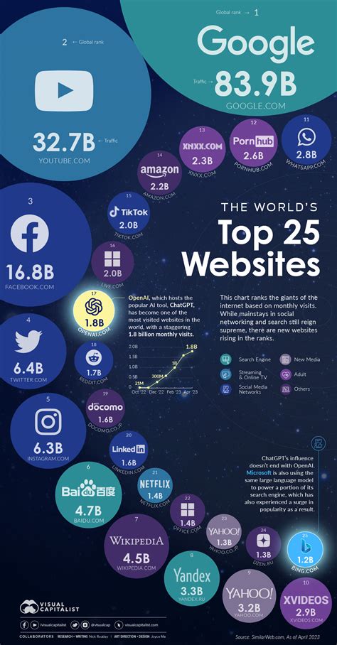 The World’s Top Websites | Daily Infographic
