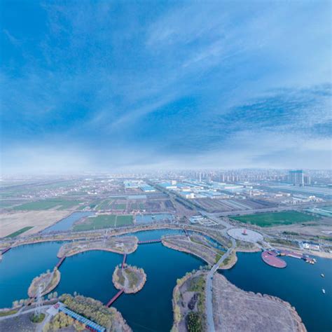 航拍中国山东济宁太白湖畔城市风光全景_站酷海洛_正版图片_视频_字体_音乐素材交易平台_站酷旗下品牌