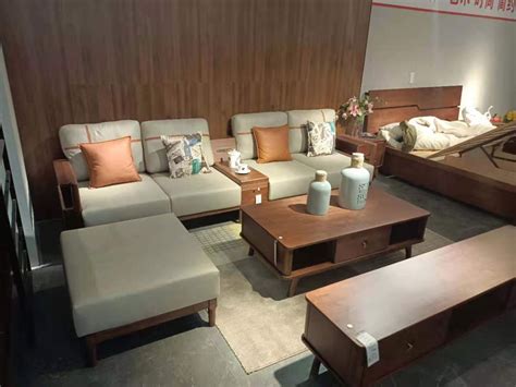 新中式实木沙发 123组合酒店会所大堂售房部接待沙发禅意家具定制-美间设计