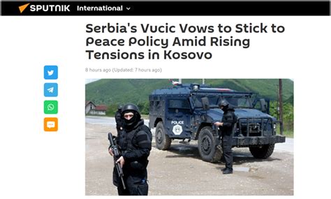 科索沃紧张局势升级，武契奇最新表态：不会在和平政策上后退-新闻频道-和讯网