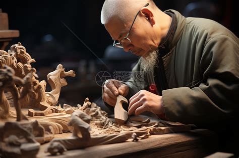 木雕古代面点老店制作的场景高清图片下载_红动中国