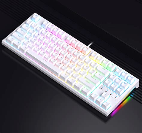 RK 推出 R87 RGB 有线机械键盘：TTC轴座、87键布局、全键热插拔99元_键盘_什么值得买