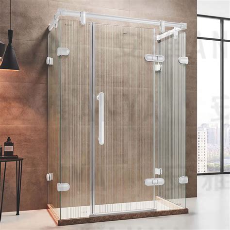 玻璃淋浴房家用简易淋浴房酒店宾馆不锈钢弧形淋浴房设计安装-阿里巴巴