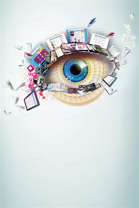 创意保护眼睛海报背景素材背景图片素材免费下载_熊猫办公