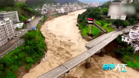 航拍福建一大桥被洪水冲塌 部分路段出现塌方_高清1080P在线观看平台_腾讯视频